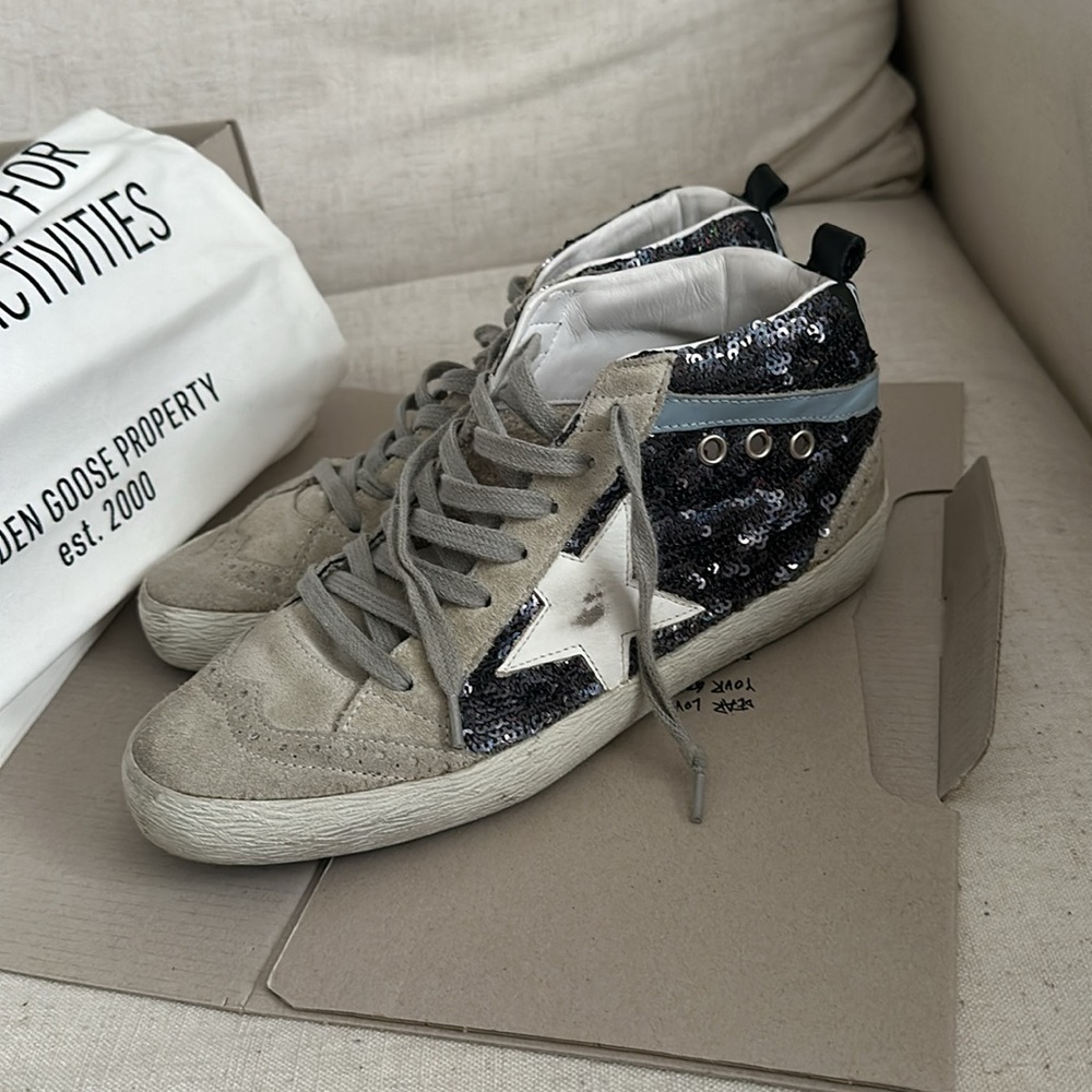 Golden Goose Mid Star multicolor sneakers